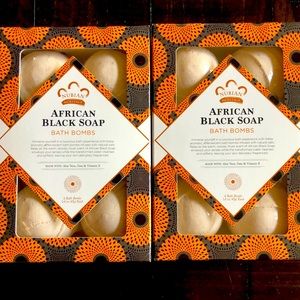 Nubian African black soap bath bombs 12 count
